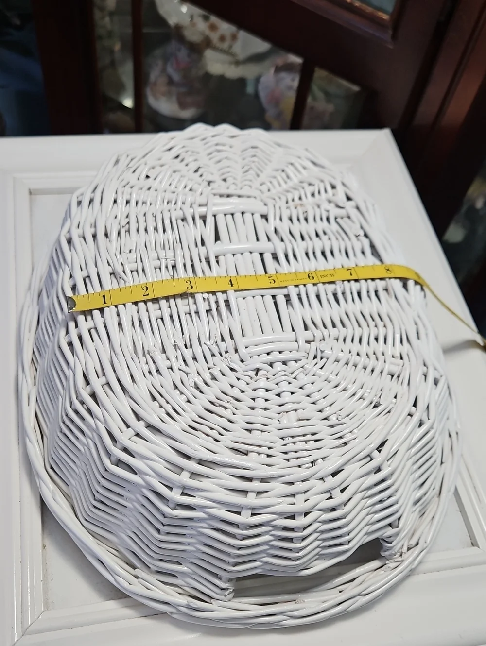 White Wicker Basket 12